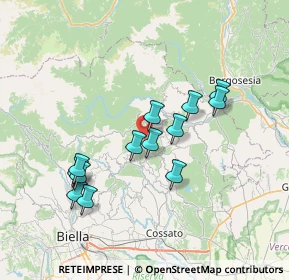 Mappa 13836 Valdilana BI, Italia (6.50308)
