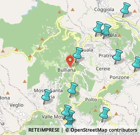 Mappa 13836 Valdilana BI, Italia (2.81154)