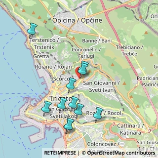 Mappa Via Fabio Severo, 34100 Trieste TS, Italia (2.02818)