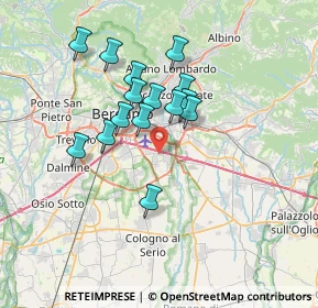 Mappa Via Azzano San Paolo, 24050 Grassobbio BG, Italia (5.79333)