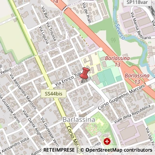 Mappa Via Giuseppe Garibaldi, 33, 20825 Barlassina, Monza e Brianza (Lombardia)