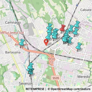 Mappa Via Giovanni da Verrazzano, 20821 Meda MB, Italia (0.9775)