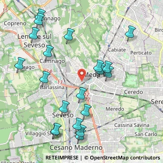 Mappa Via Giovanni da Verrazzano, 20821 Meda MB, Italia (2.4505)
