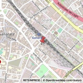 Mappa Via Bernardino Ferni, 4, 21013 Gallarate, Varese (Lombardia)