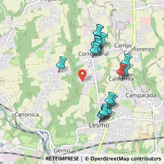 Mappa Via Antonio Meucci, 20856 Correzzana MB, Italia (0.97)