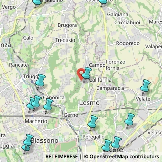 Mappa Via Antonio Meucci, 20856 Correzzana MB, Italia (3.45333)