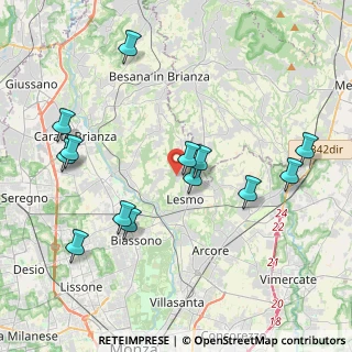 Mappa Via Antonio Meucci, 20856 Correzzana MB, Italia (4.22923)