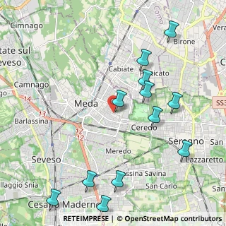Mappa Via Bernardino Luini, 20821 Meda MB, Italia (2.4525)