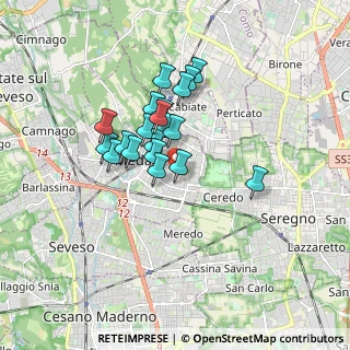 Mappa Via Bernardino Luini, 20821 Meda MB, Italia (1.2795)
