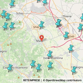 Mappa Via Gorizia, 36034 Malo VI, Italia (6.867)