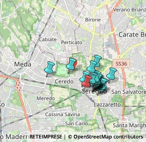 Mappa Via Ancona, 20831 Seregno MB, Italia (1.419)