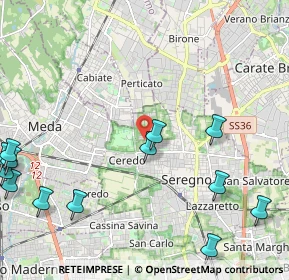 Mappa Via Ancona, 20831 Seregno MB, Italia (3.085)