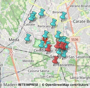 Mappa Via Ancona, 20831 Seregno MB, Italia (1.4875)