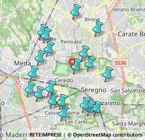 Mappa Via Ancona, 20831 Seregno MB, Italia (2.0575)