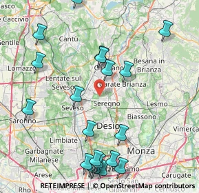 Mappa Via Ancona, 20831 Seregno MB, Italia (9.89)