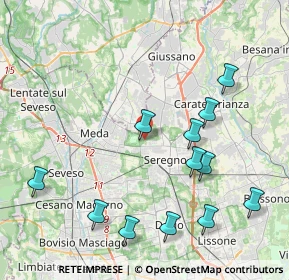 Mappa Via Ancona, 20831 Seregno MB, Italia (4.53583)