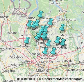 Mappa Via Ancona, 20831 Seregno MB, Italia (9.492)