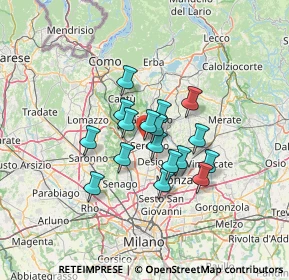 Mappa Via Ancona, 20831 Seregno MB, Italia (9.30471)