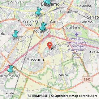 Mappa Via Giacomo Puccini, 24052 Azzano San Paolo BG, Italia (3.52)