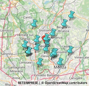 Mappa Via Giuseppe Verdi, 20831 Seregno MB, Italia (6.30895)