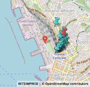 Mappa Punto Franco Vecchio, 34135 Trieste TS, Italia (0.3555)