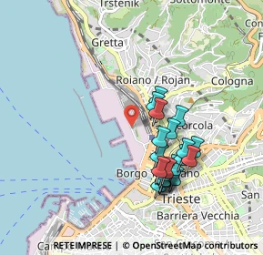 Mappa Punto Franco Vecchio, 34135 Trieste TS, Italia (0.837)