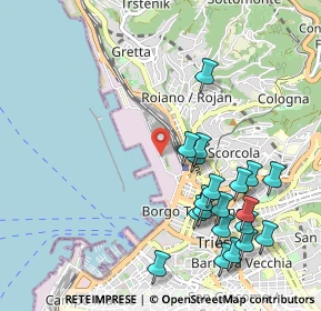 Mappa Punto Franco Vecchio, 34135 Trieste TS, Italia (1.13)