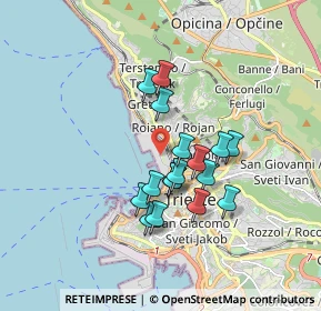 Mappa Punto Franco Vecchio, 34135 Trieste TS, Italia (1.36235)