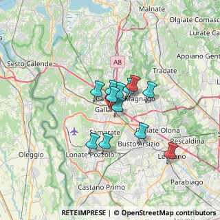 Mappa CAP, 21013 Gallarate VA, Italia (4.44917)