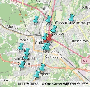 Mappa CAP, 21013 Gallarate VA, Italia (1.77214)