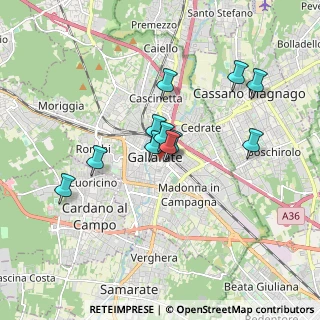 Mappa CAP, 21013 Gallarate VA, Italia (1.41091)