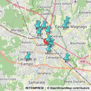 Mappa CAP, 21013 Gallarate VA, Italia (1.51083)