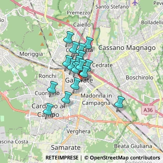 Mappa Via Camillo Benso Conte di Cavour, 21013 Gallarate VA, Italia (1.16529)