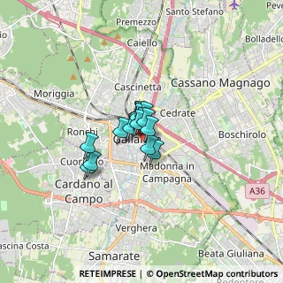 Mappa CAP, 21013 Gallarate VA, Italia (0.72467)