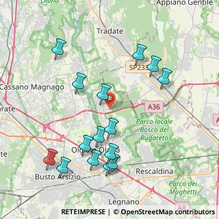 Mappa Via della Pacciarna, 21050 Gorla Maggiore VA, Italia (4.322)