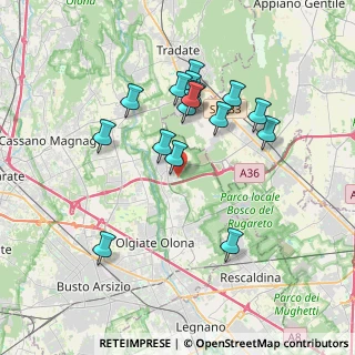 Mappa Via della Pacciarna, 21050 Gorla Maggiore VA, Italia (3.37438)