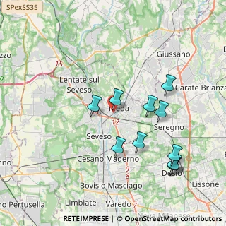Mappa Via Flavio Gioia, 20821 Meda MB, Italia (4.04091)