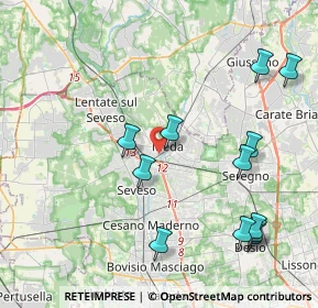 Mappa Via Giosuè Carducci, 20821 Meda MB, Italia (4.63833)