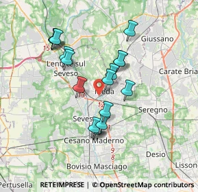 Mappa Via Giosuè Carducci, 20821 Meda MB, Italia (3.09647)