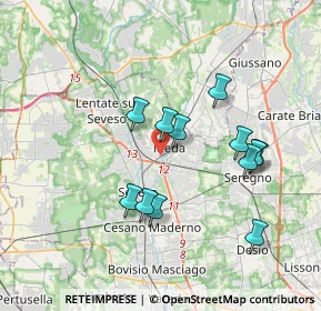 Mappa Via Giosuè Carducci, 20821 Meda MB, Italia (3.3225)