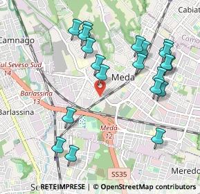 Mappa Via Giosuè Carducci, 20821 Meda MB, Italia (1.0745)