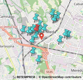 Mappa Via Giosuè Carducci, 20821 Meda MB, Italia (0.765)