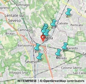 Mappa Via Flavio Gioia, 20821 Meda MB, Italia (1.30818)