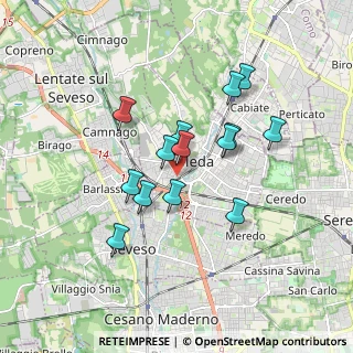 Mappa Via Flavio Gioia, 20821 Meda MB, Italia (1.44)