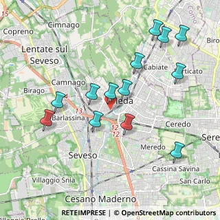 Mappa Via Giosuè Carducci, 20821 Meda MB, Italia (2.00692)