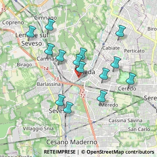Mappa Via Flavio Gioia, 20821 Meda MB, Italia (1.86786)