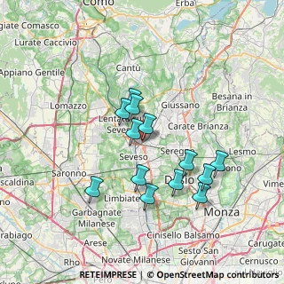 Mappa Via Giosuè Carducci, 20821 Meda MB, Italia (6.12077)