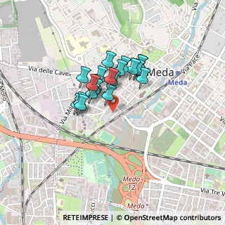 Mappa Via Giosuè Carducci, 20821 Meda MB, Italia (0.3)