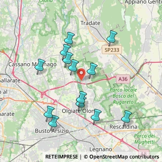 Mappa Via Giacomo Leopardi, 21050 Gorla Maggiore VA, Italia (3.81308)