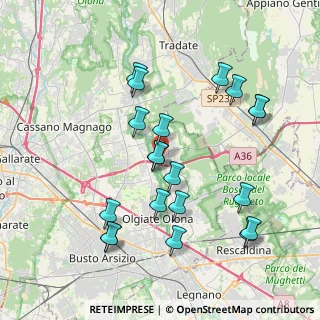 Mappa Via Giacomo Leopardi, 21050 Gorla Maggiore VA, Italia (3.9885)